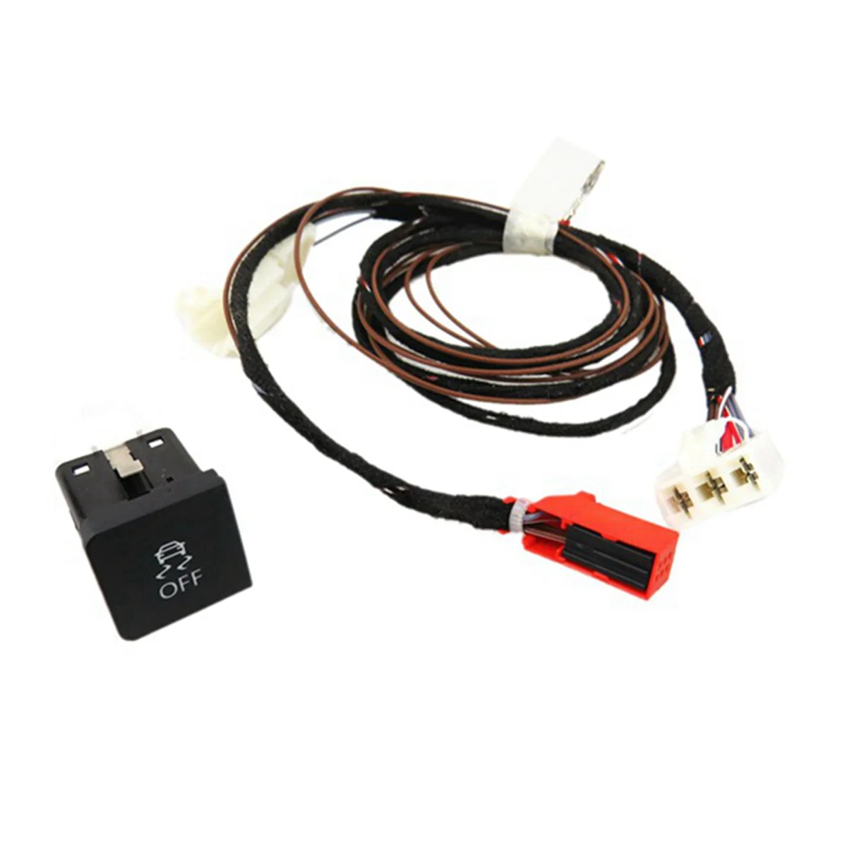 

25 Set Traction Control ESP OFF ASR Switch Button with Cable Harness Plug 1KD927117 for Golf MK6 Jetta 5 MK5 6