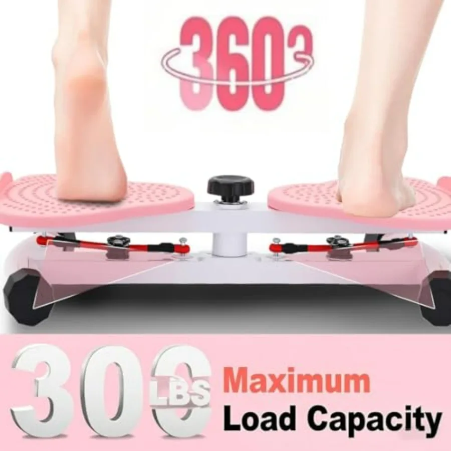 Waist Twister, Ab Machine with Resistance Bands,330 lbs Weight Capacity, Abs Workout for Slim Waist and Core Ab Exercise, Noisel