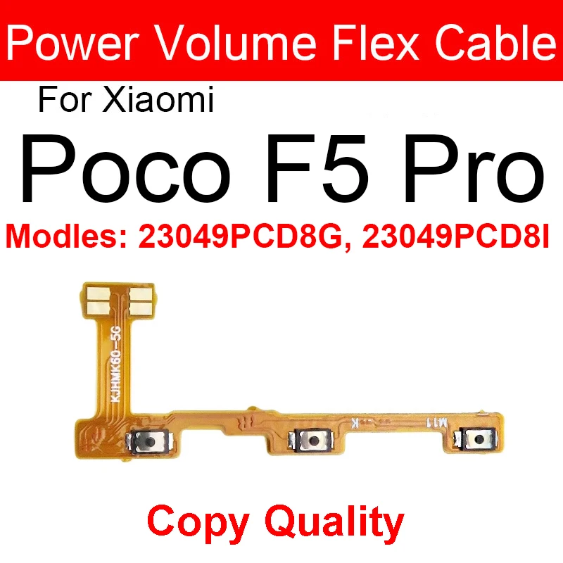 Power Volume Side Button Flex Cable Ribbon Replacement Parts