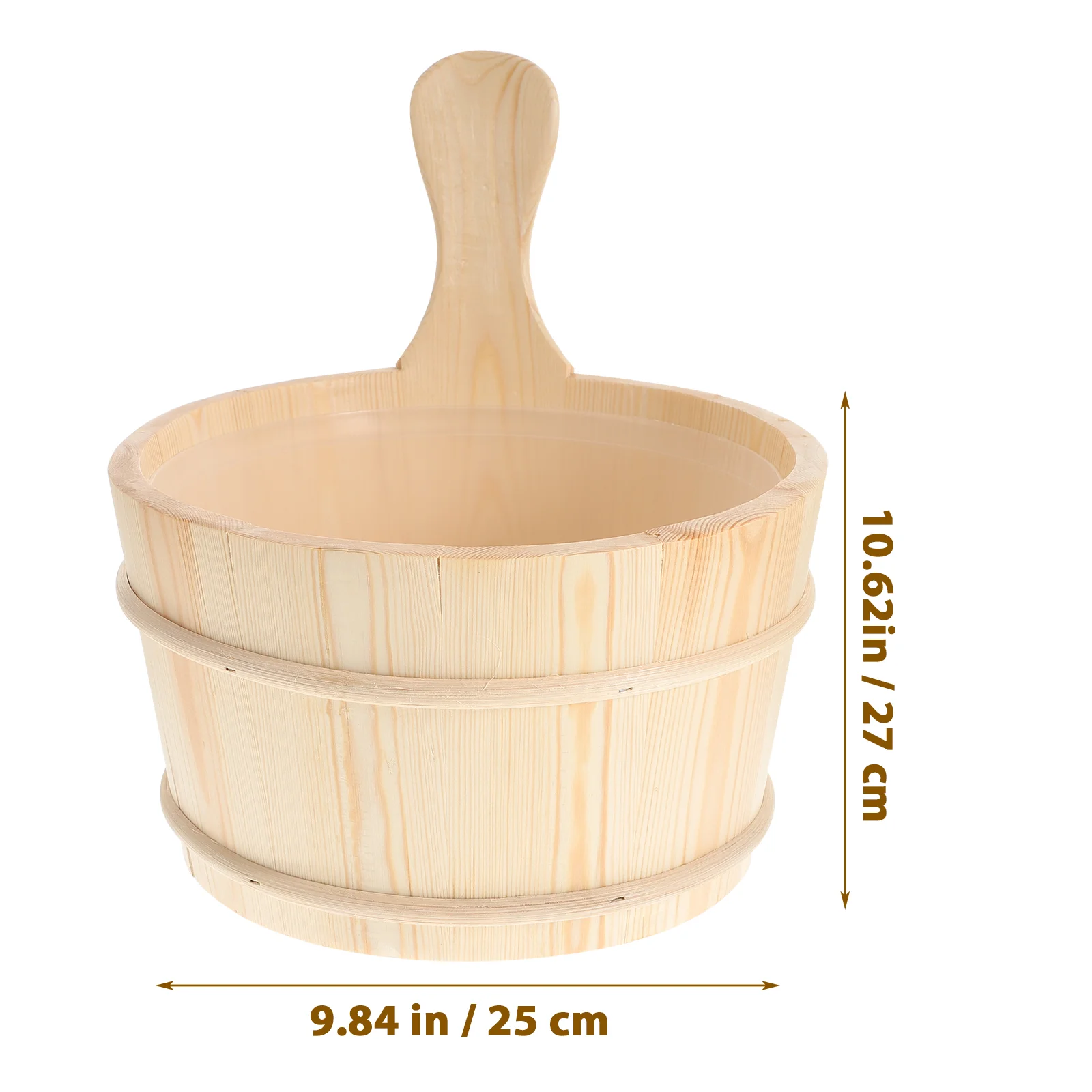 Pedicure Tools Set 2 Pcs Pedicure Tools Feet Sauna Accessories Set Bucket Wooden Spoon Bamboo Miss Spa tubs & rooms
