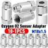 10-1PCS M18x1.5 Car CEL Fix Check Engine Ligh Eliminator Automotive O2 Sensor Protective Shell Adapter Converter Auto Parts 1