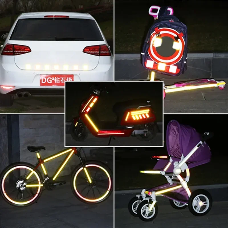 

Светоотражающие наклейки на бампер автомобиля и мотоцикла