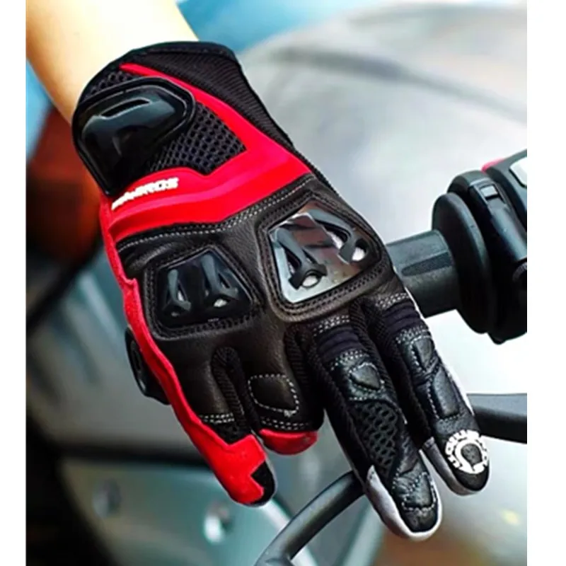 

Мотоциклетные Перчатки Uglrbros, дышащие перчатки из натуральной кожи, для езды на велосипеде, мотокроссе, мотовездеходе, для вождения на открытом воздухе, весна-лето