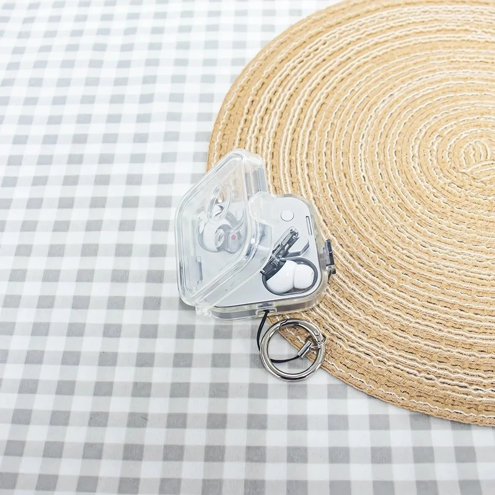 Transparent Shockproof Earphone Protective Case with Switch Locking Design