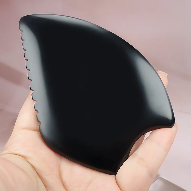 1pc Black Natural Stone Jade Gua Sha Tool for Facial Massage Eyes Care Body Health Scraping Massage Face Guasha Therapy дезодорант galaxy concept black stone парфюмированный женский 200 мл