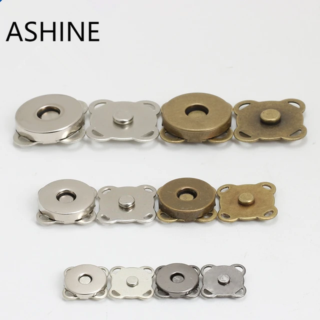 8 Sets Magnetic Button Clasps Snaps Fastener Clasps Magnetic Bag Clasps  Button Snaps for DIY Craft Sewing Purses, Bags, Clothes - AliExpress