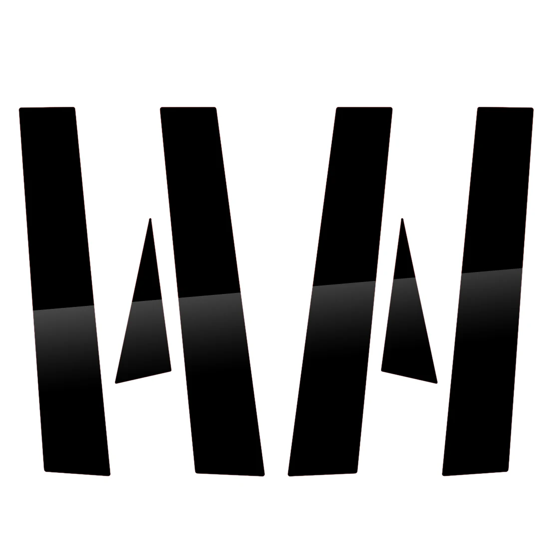 

Черная пластиковая декоративная стойка для автомобильной двери, декоративная накладка для Toyota Sienna 2004, 2005, 2006, 2007, 2008, 2009, 2010, 1 комплект