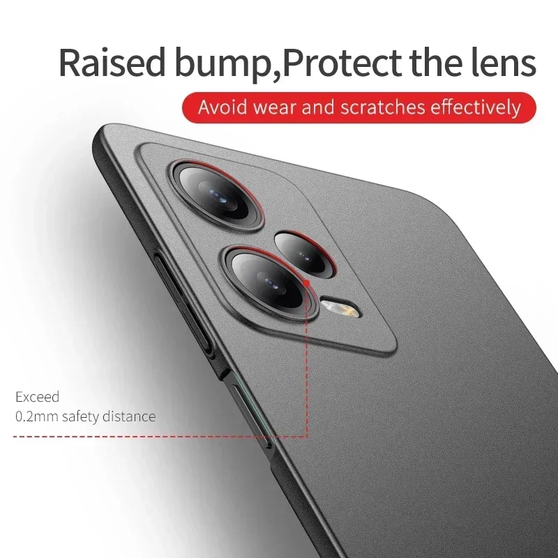 For XIAOMI Redmi Note 12 12S Pro Plus 4G 5G Hard PC Shockproof Cover Luxury Lightweight Ultra Slim Matte Case Covers — view 5