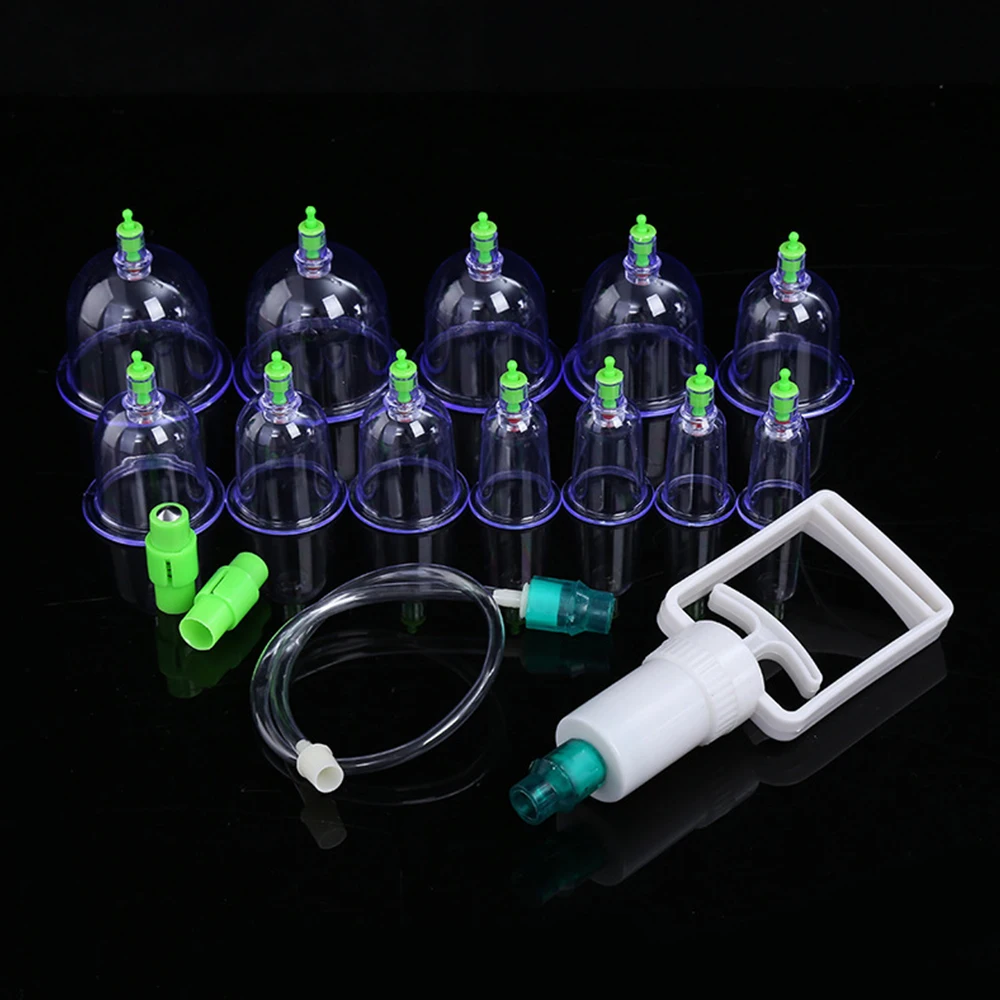 6or12 Pieces Suction Cups Massage Vacuum Cupping Body Massager Chinese Cupping Therapy Cans Cupping Set Cans for Massage 6