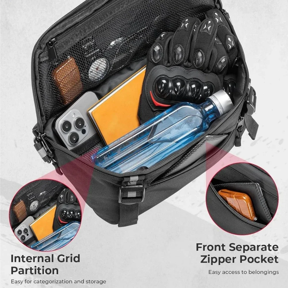 Bike Handle Bar Bag KEMIMOTO Motorcycle Handlebar Bag And