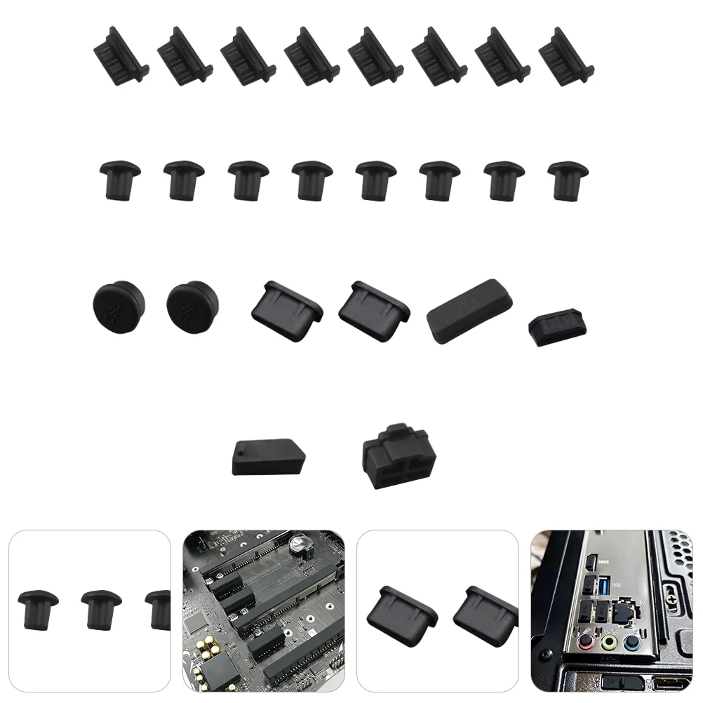 

Anti Dust Plug Silicone Computer Motherboard Port Cover Protector Stopper