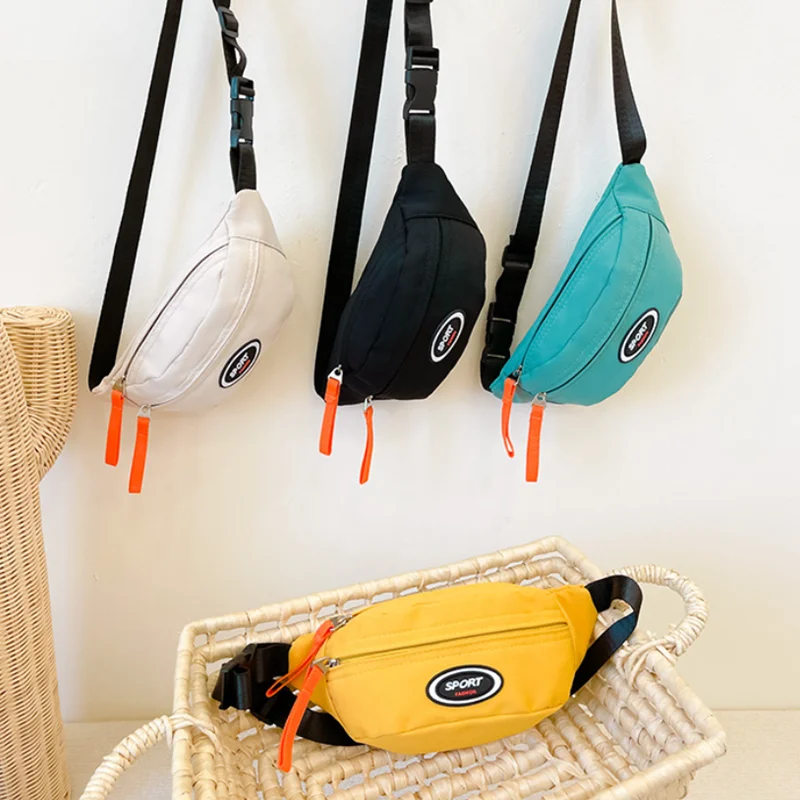 Cute Children Waist Bag High Quality Canvas Belt Bags Designer Crossbody Chest Bag Female Solid Fanny Pack Hip Purse S8e28c8c9bb1248a0aafdfe6244e20909e