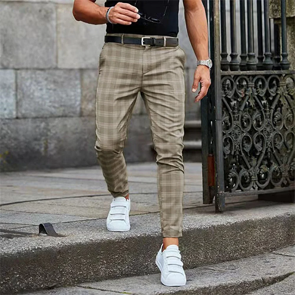 Hot selling men\'s 3D printed straight tube business casual pants for spring and autumn 2024 S-3XL fashionable street clothing