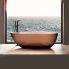 1700x850x580mm Oval Resin Colourful Transparent Tub Freestanding Floor Mounted Bathtub  BV1071 6