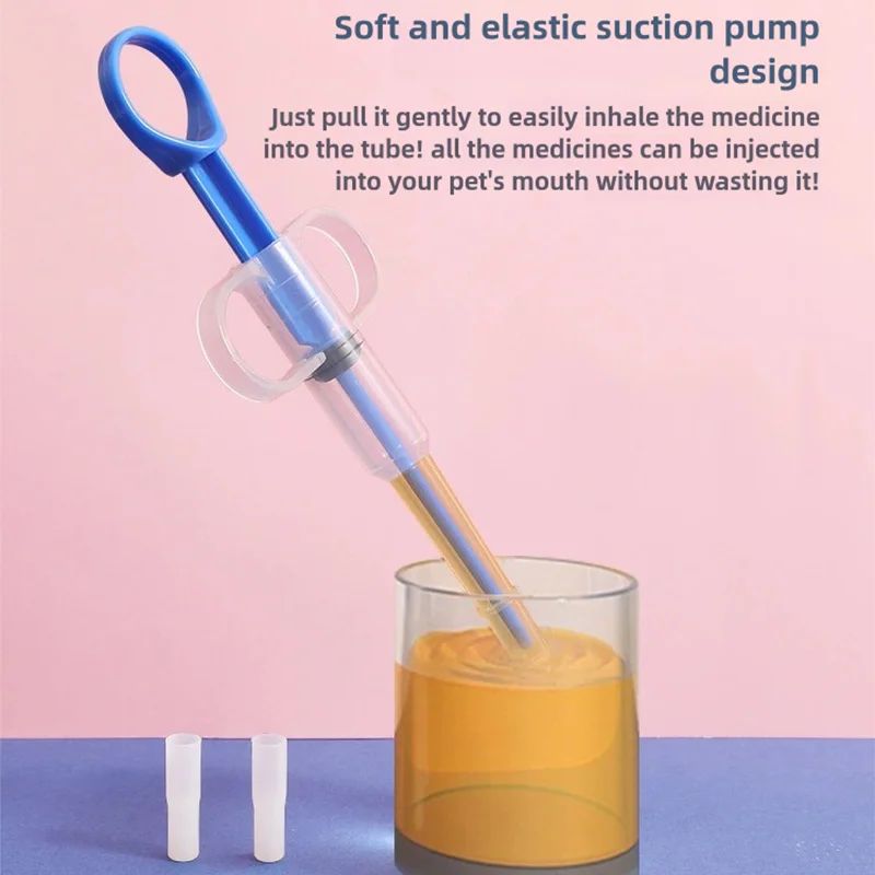 1PC Pet Propulsive Silicone Drug Feeder Tablet Liquid Comfortable Dog And Cat Universal Safe Easy Clean Use Repeatedly pet drug feeder