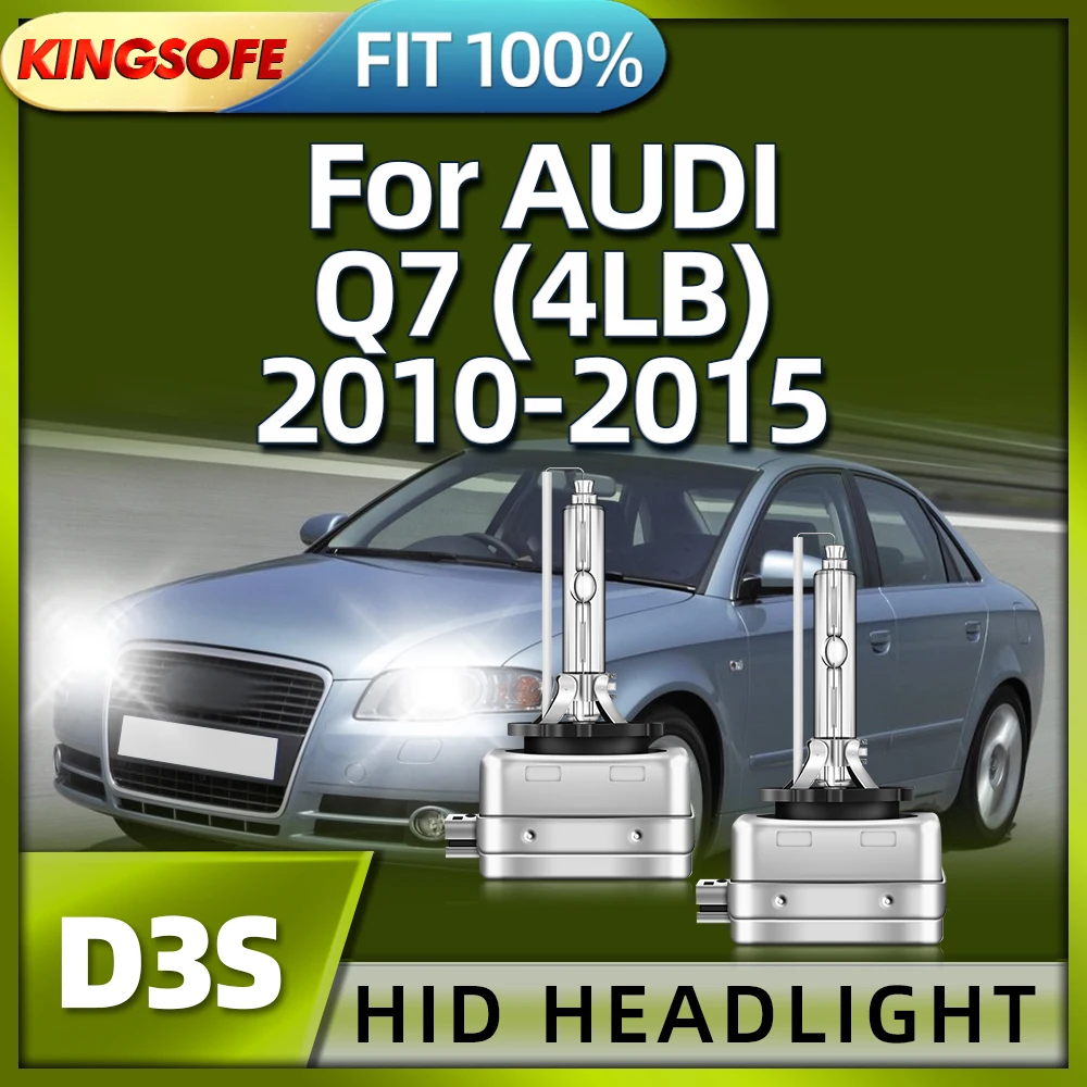 

KINGSOFE Xenon D3S Bulb 12v 35w HID Lamp 6000K Car Headlight For AUDI Q7 4LB 2010 2011 2012 2013 2014 2015