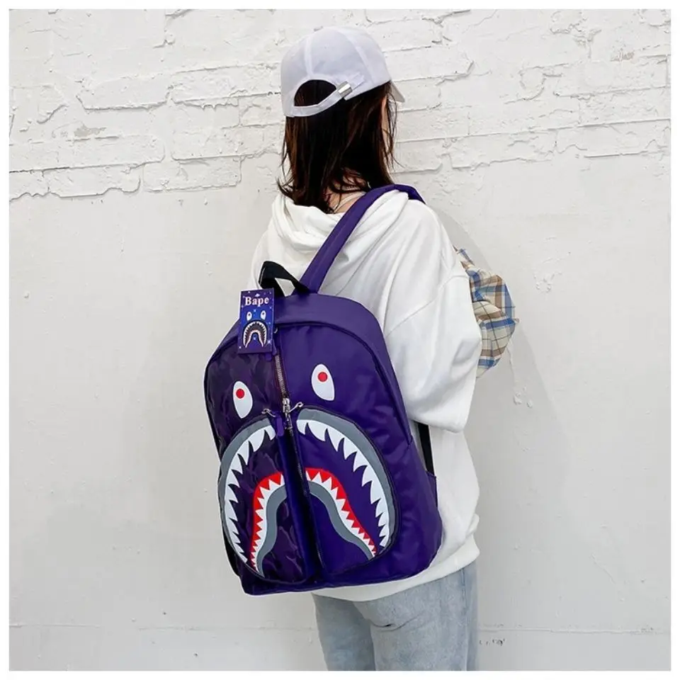 BAPE Color Camo Shark Day Backpack Navy