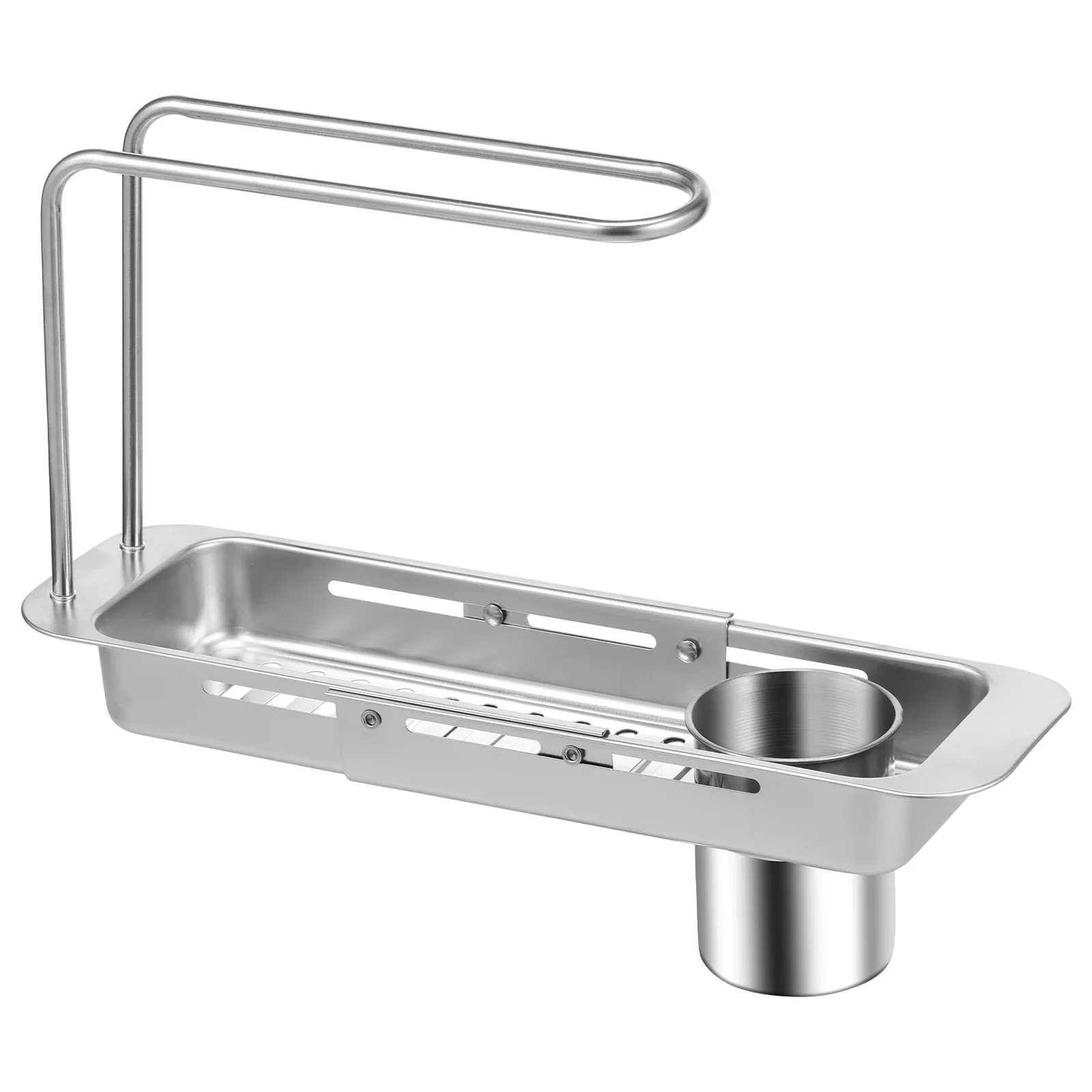 Teleskopik lavabo raf mutfak lavabo organizatör lavabo sünger sabunluk Dishcloth