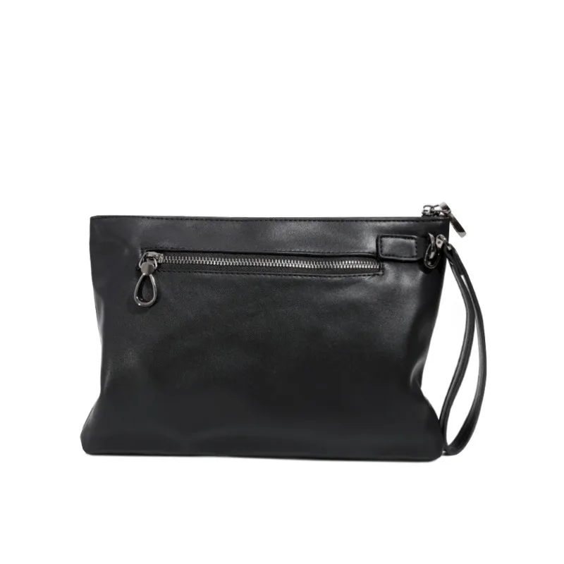 Business Clutches Men Handbag Luxury Large Capacity Men's Clutch Bags Soft Leather Envelope Clutch Male Purse Wrist Hand Bag - 6