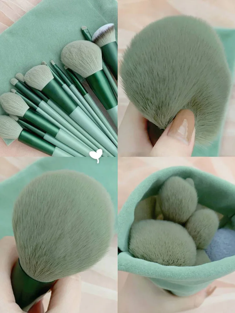 13-teiliges Make-up-Pinsel-Set für Lidschatten, Foundation, Damen, Kosmetikpinsel, Lidschatten, Rouge, Schönheit, weiche Make-up-Werkzeugtasche – Detail 6