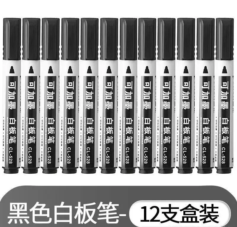 단어 잉크 가능 대용량 수성 화이트보드 펜, 지우기 쉬움, 사무실 쓰기, 어린이 그림 그리기 연습, Envir