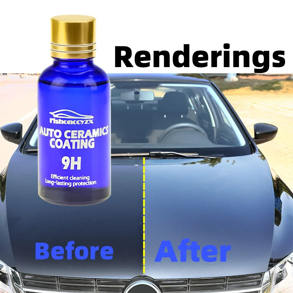 9H Ceramic Car Coating Hydrochromo Paint Care Nano Top Quick Coat Polymer Detail Protection Liquid Wax Car Care Gloves