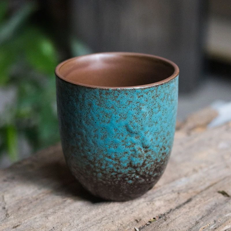 Kiln change Japanese rough pottery household master cup single cup tasting tea large creative personality kung fu tea cups