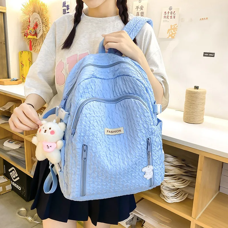 

Nylon Women Backpack School Bag for Teenagers Girls Student Korean Bagpack