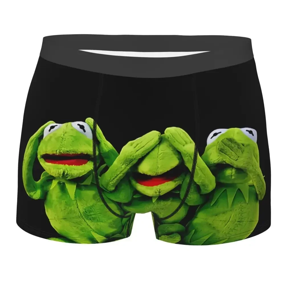 

Frogs Get Naked Underpants Cotton Panties Male Underwear Print Shorts Boxer Briefs