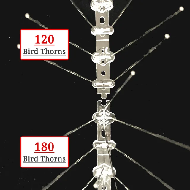 12Db Erkély Bird Anti-Galamb Tüskék És Madárcsökkentő Elrettentő Madárgátló Rozsdamentes Acélból Származó Madár Tövis Körömkészlet - Image 5