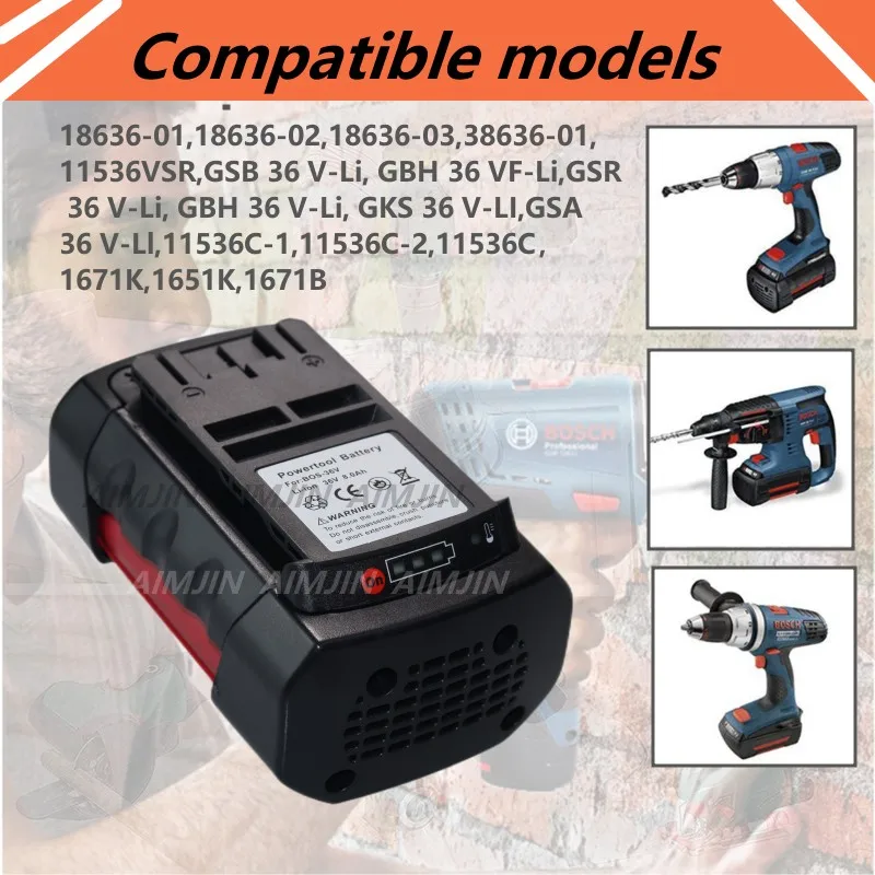 36V 4.0Ah Zcela Nová Baterie Pro BOSCH GSA 36V-LI ,GSR 36 V-Li.11536VSR