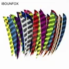 IBOUNFOX 50pcs Turkey Feather Fletching 4 Inch Right Wing Arrow Feather Parabolic Shape for Bow Accessories 1