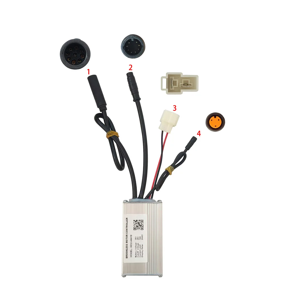 Ebike 브러시리스 모터 컨트롤러 36V 16A 속도 컨트롤러 2HAO 일반 X032-AA018 전기 자전거 스쿠터 오토바이용
