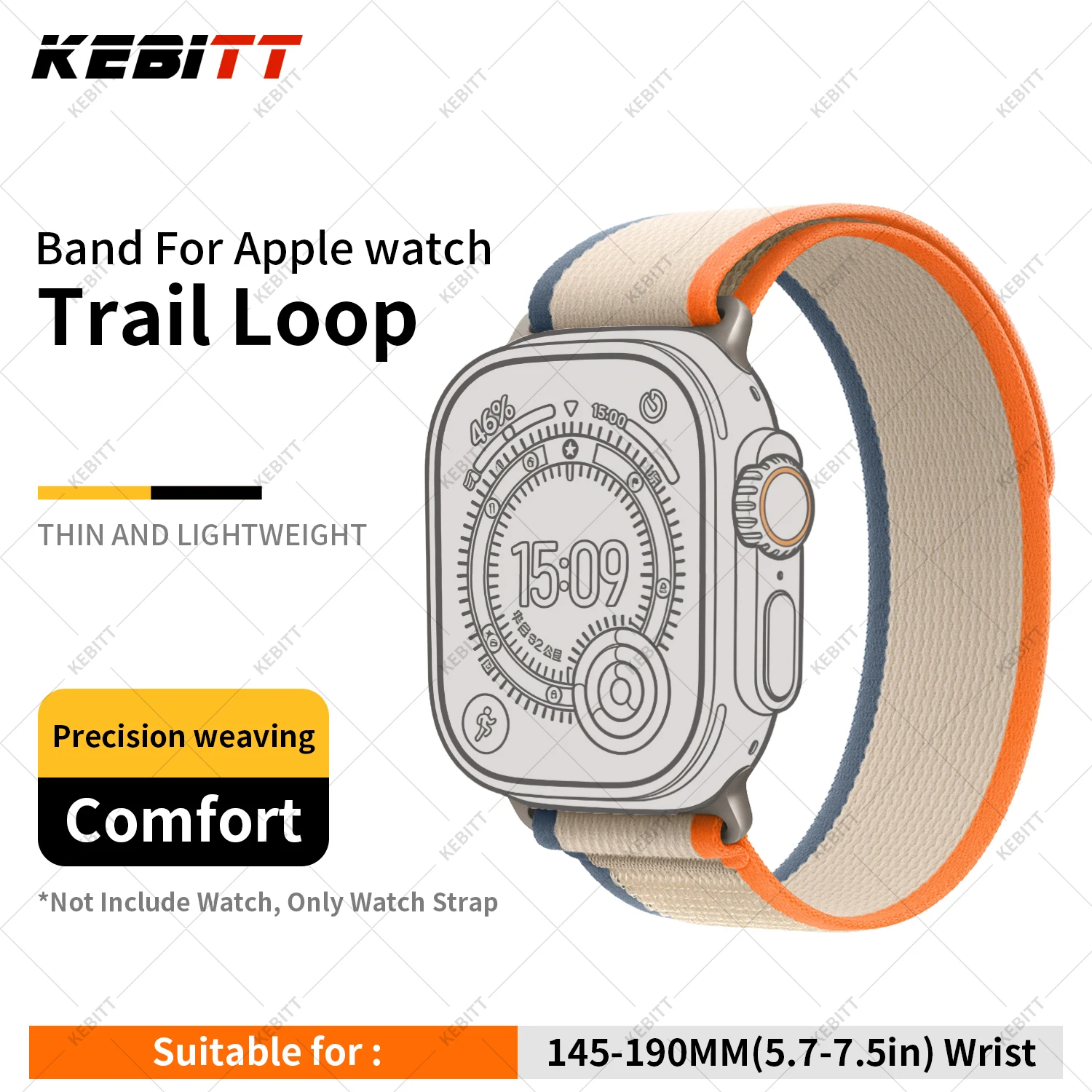 ตัวเลือกสินค้า สายนาฬิกาไนลอนคุณภาพสูง สำหรับ Apple Watch ทุกรุ่น