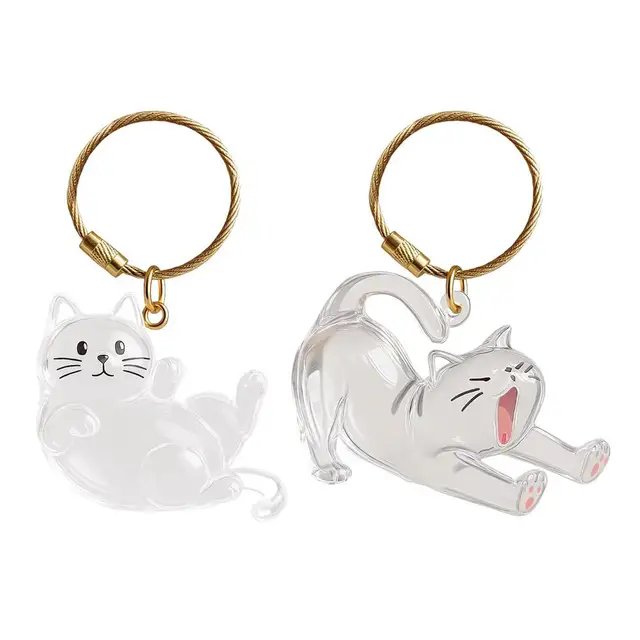 Cat Hair Storage Box Hanging Cat Keychain Pendant Backpack Cat Bag Hanging Decor Pet Hair Storage Cute Keychain Pet Souvenirs 5
