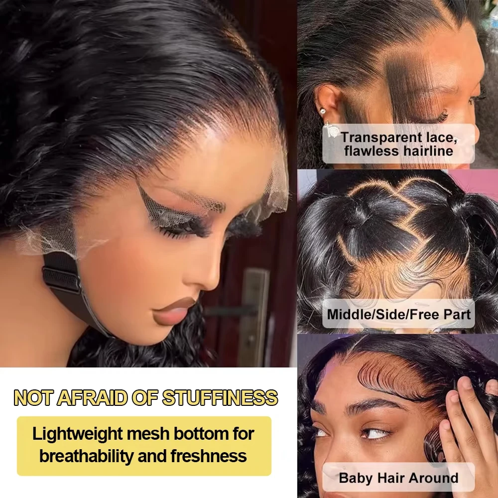 18-42 Inch Loose Wave 13x4 13x6 HD Lace Frontal Wig Human Hair Brazilian Loose Deep Waves Curly Wigs Lace Front Wigs For Women 3