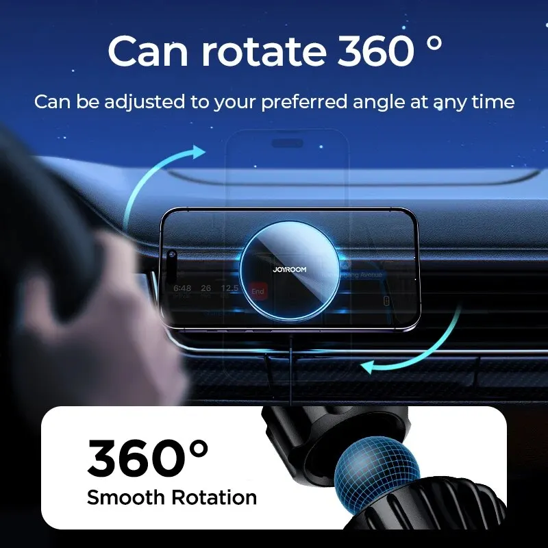 Joyroom Magnetic Car Phone Mount Wireless Fast Car Charger for thumbnail 6