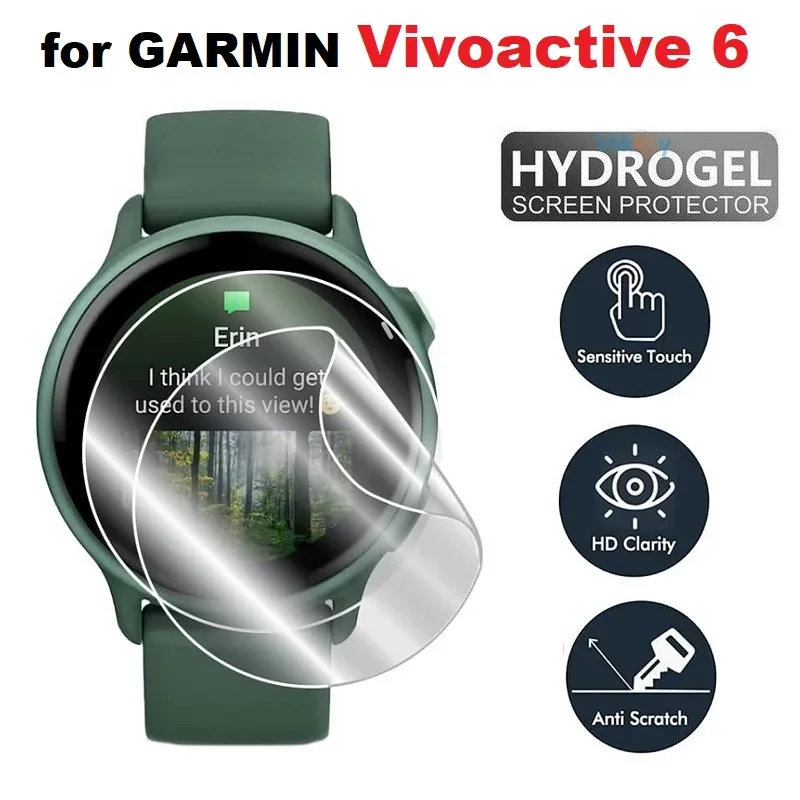 Garmin Vivoactive 6 용 1-5PCS 하이드로 겔 필름 Garmin Vivoactive5 용 소프트 고화질 필름 화면 보호기 보호 커버