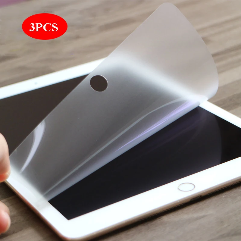 3 Pcs Pet Soft Screen Protector For Ipad 2 3 4 Pro 11 2020 9.7 10.5 10.2 8th Protective Film For