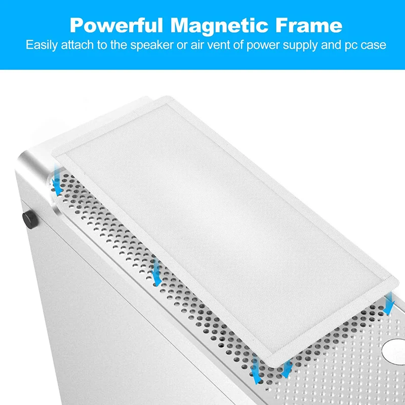 Fan Dust Filter Mesh 120x240mm 120x120mm Magnetic Frame PVC PC Computer Case Fan Dust Mesh Cover Grills