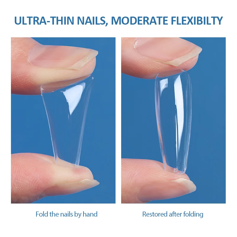 False Nails Clear Semi-Matte Almond Coffin Square Fake Nail Tips for Extension Nail Art Manicure tool 120 pcs fake nails false nails nail tips false nail tips