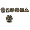 7 Hollow Metal Dice Set Metal Multi sided Dice Metal Dice Set D&D Suitable for Large DND Dungeon and Dragon Role Playing Games 5