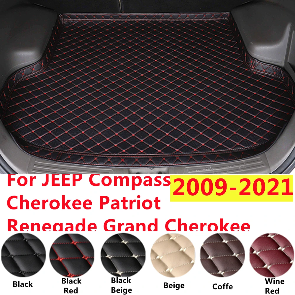 

SJ XPE кожаный Высокий Боковой автомобильный коврик для багажника JEEP Grand Cherokee и Renegade Патриот компаса 2009-2021 Автомобильный задний грузовой коврик