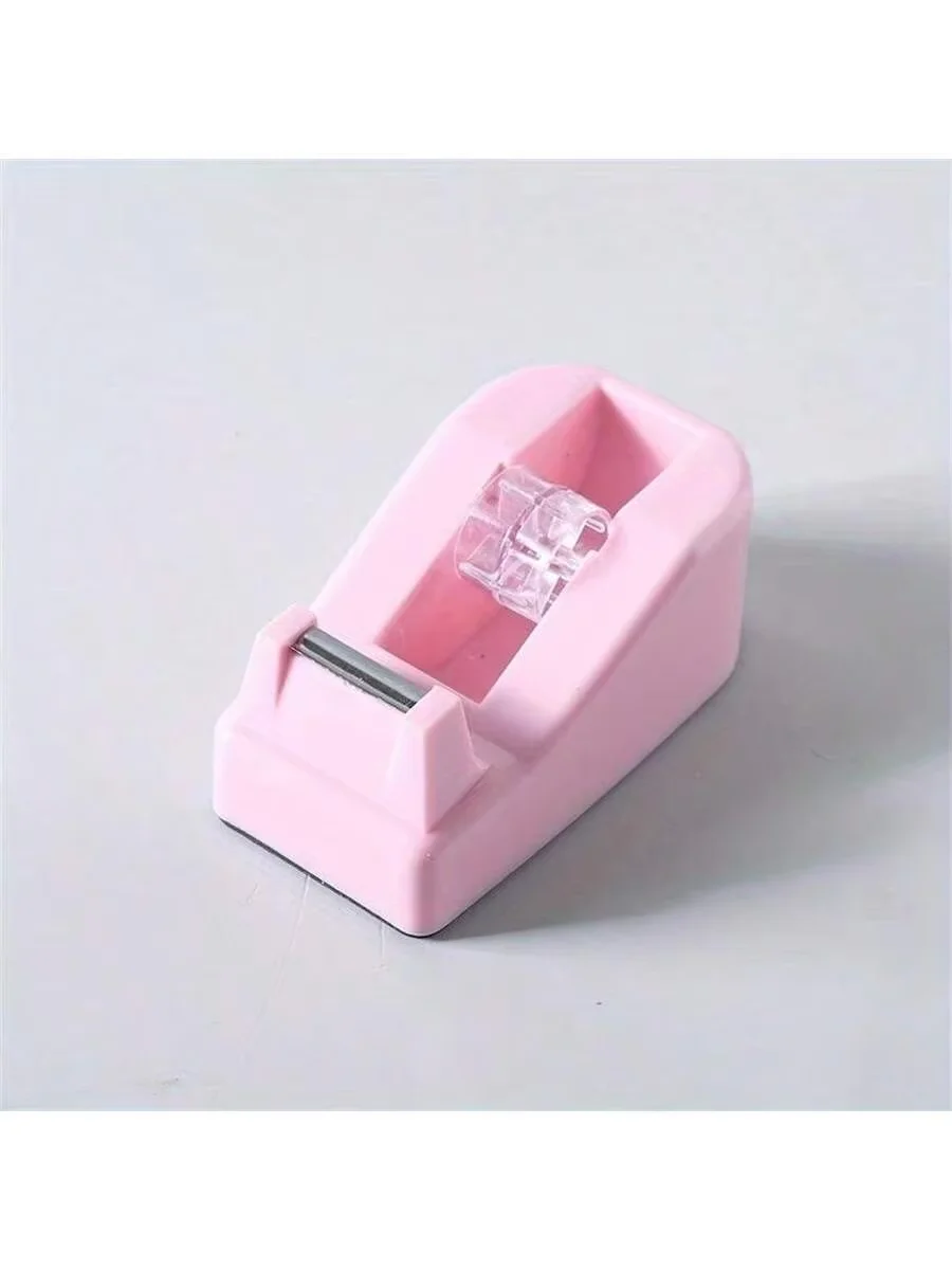 마카롱 컬러 테이프 디스펜서, 사무실 데스크탑 문구용 귀여운 미니 커터 홀더