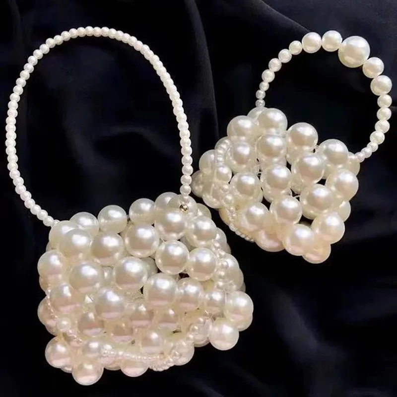 

Mini Handbag Designer Lipstick Bag Pearl Gradient Shoulder Bags for Women 2022 Clothes Decoration Crossbody Bag Luxury Coin Bag