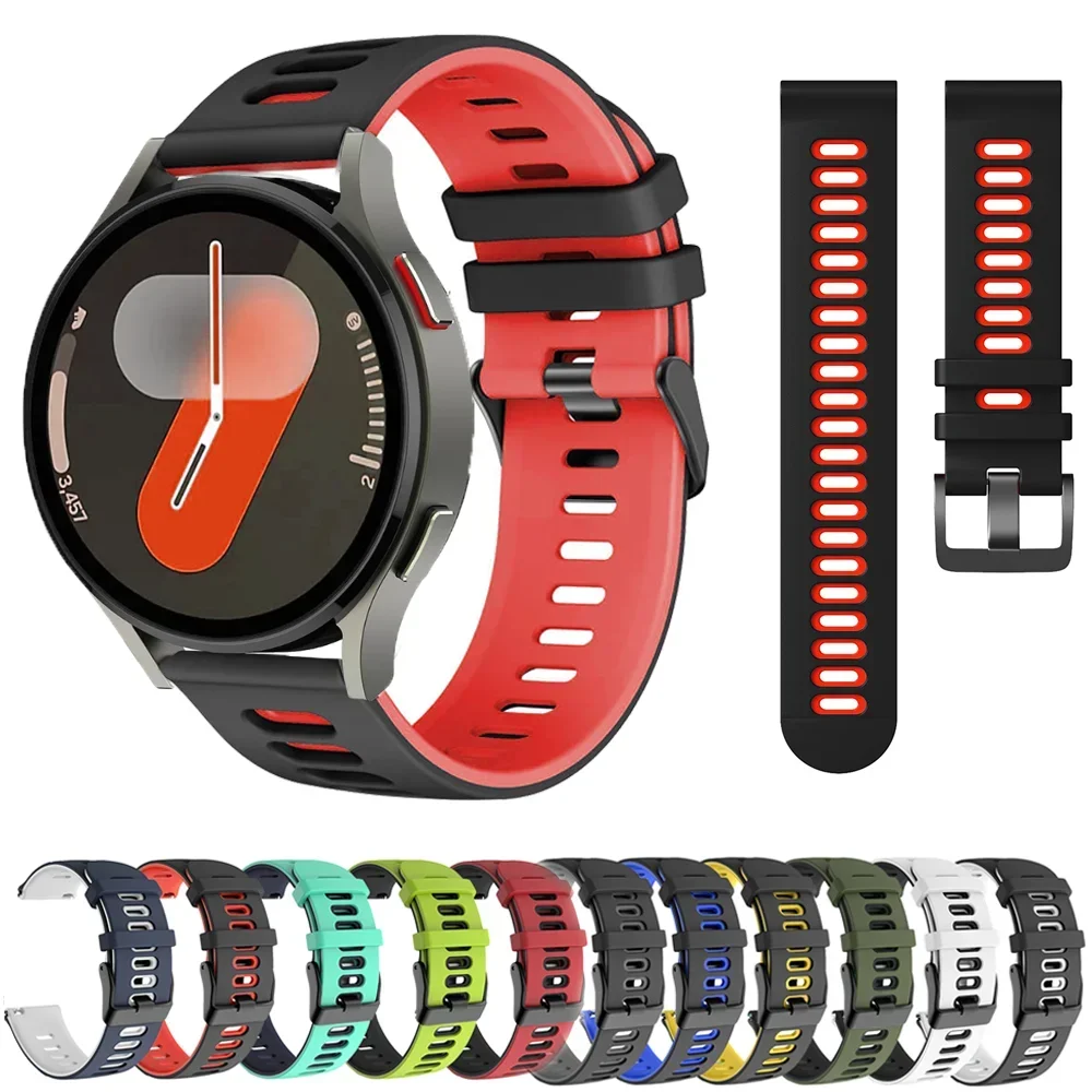 Silicone Sport Wristband Replacement - 2-Pack, 20/22mm