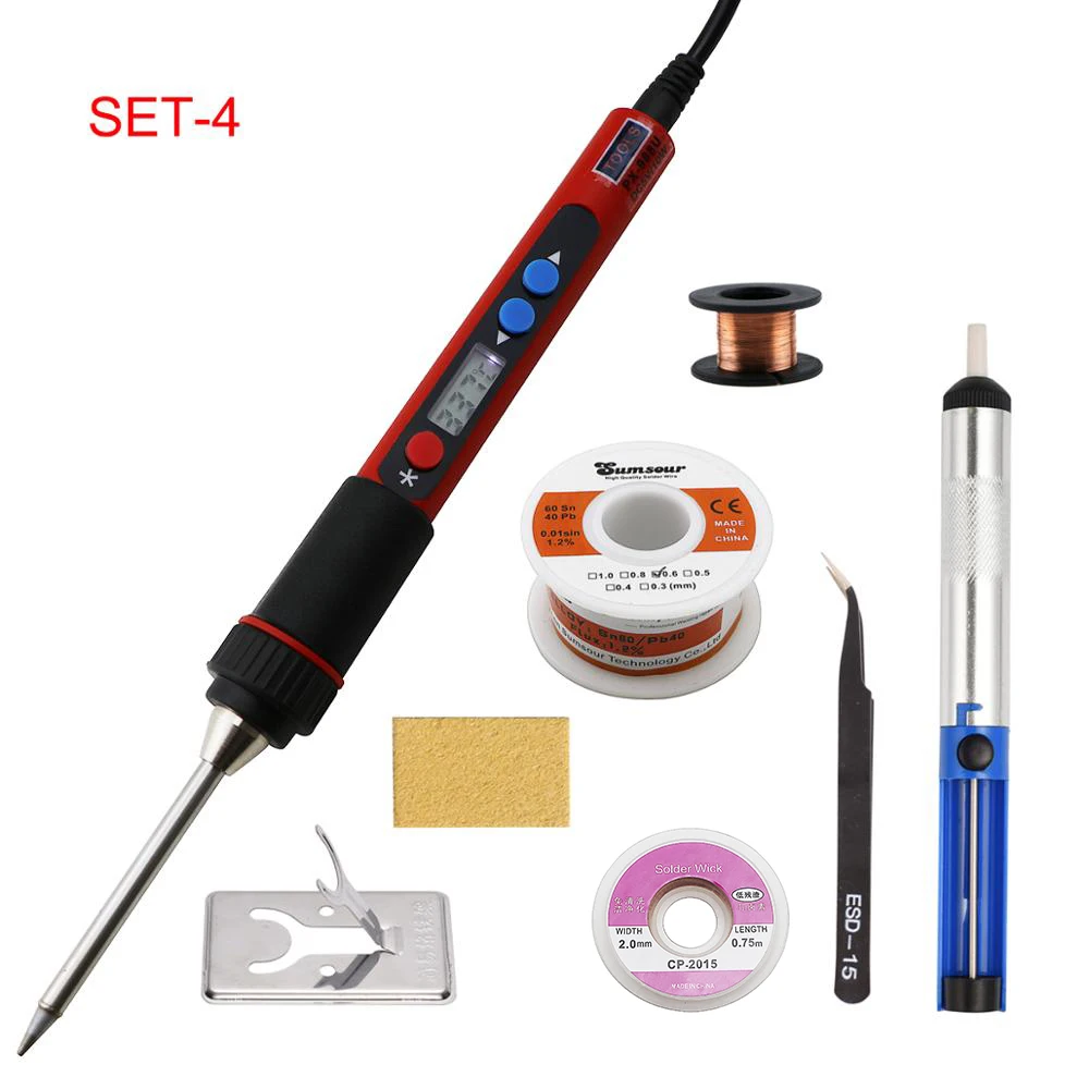 USB Soldering Iron 5V 10W BAG Soldering Rework Repair Tool LCD Digital Adjustable Temperature Soldering Electric Soldering Iron electric soldering iron Welding Equipment