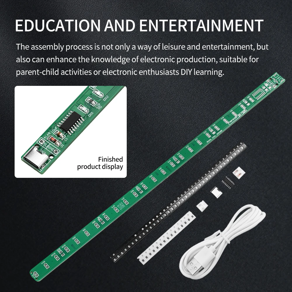 DC5V SMD LED Meteor Light Kit Electronic DIY Manufacturing Parts Flashing LED Components Electronic Training Kit DIY