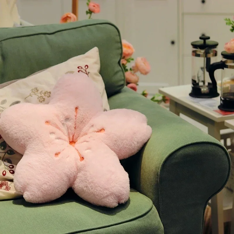 Ovely Blossom 쿠션, 부드럽고 푹신한 베개, 아늑한 낮잠용, 사진 가치있는 벚꽃 쿠션