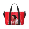 Custom Elvis And Rock King Tote Bag Women Large Capacity American Singer Actor Gym Beach Shoulder Travel Bag 2